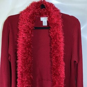 Once Again Red Cardigan